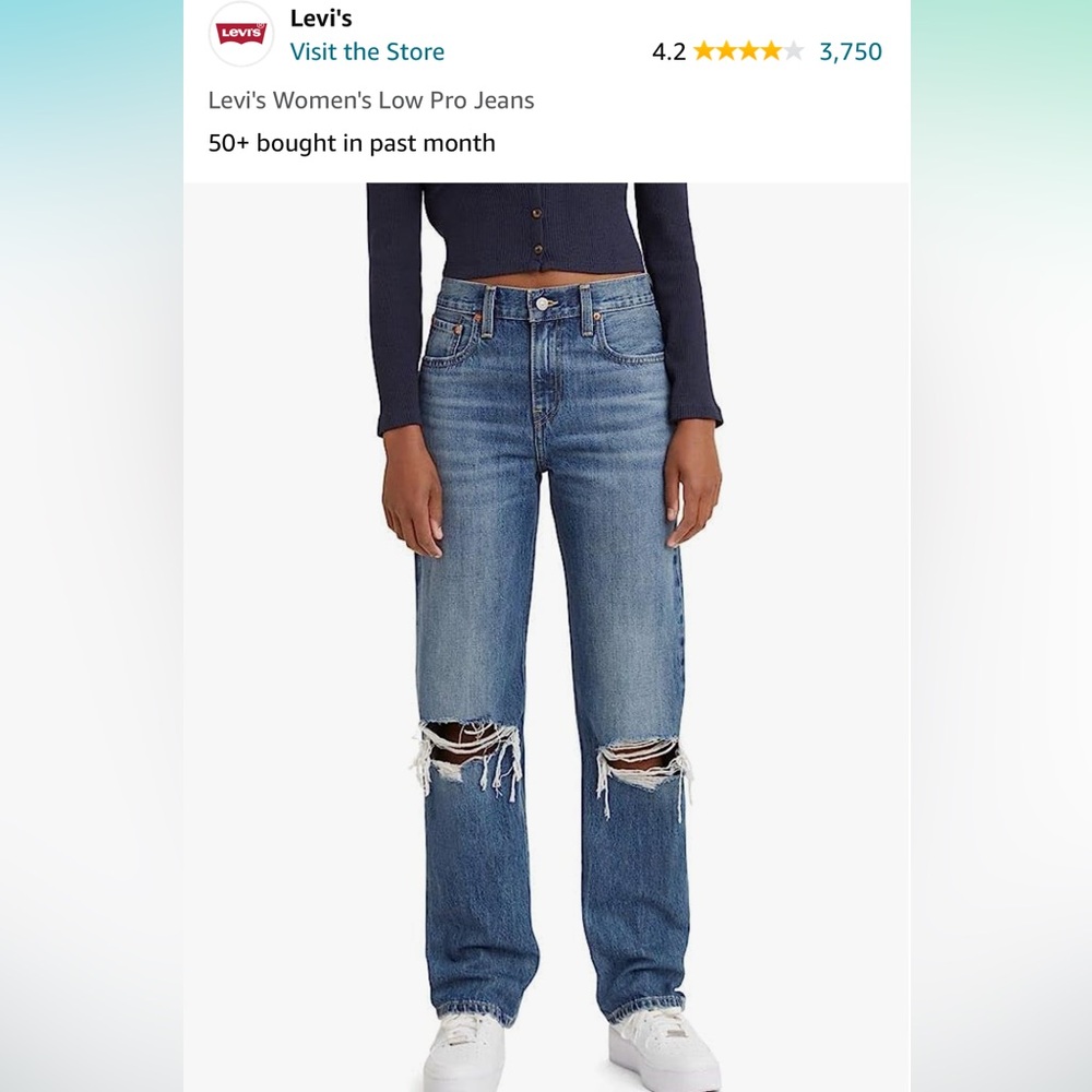 Brand New Levi’s Low Pro Straight Jeans